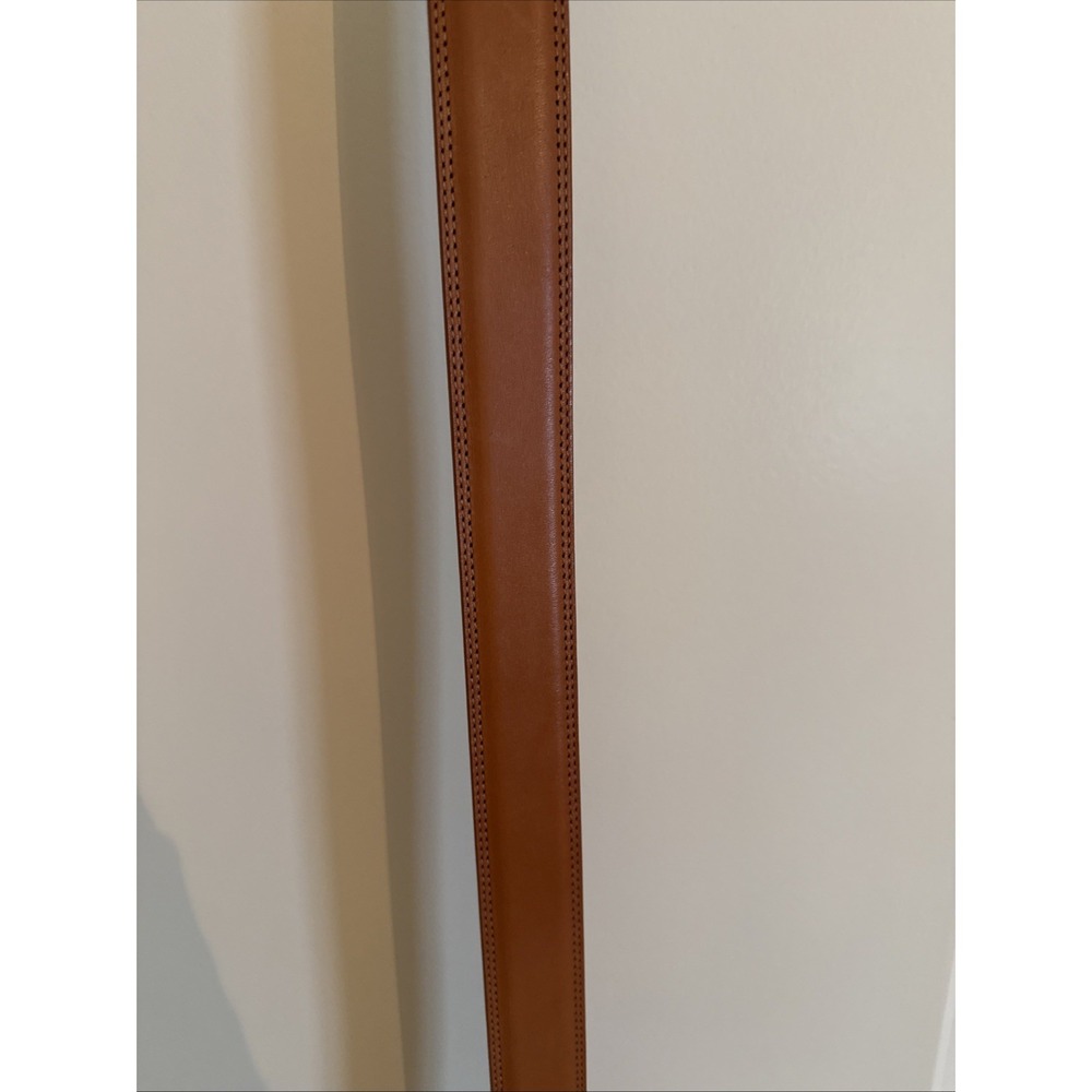 Bosca Brown Genuine Italian Leather Belt Size 44 Full Grain Hand Stained New - Picture 5 of 12